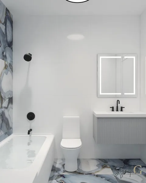 Jump into the blue oasis 💙 — Bathrooms